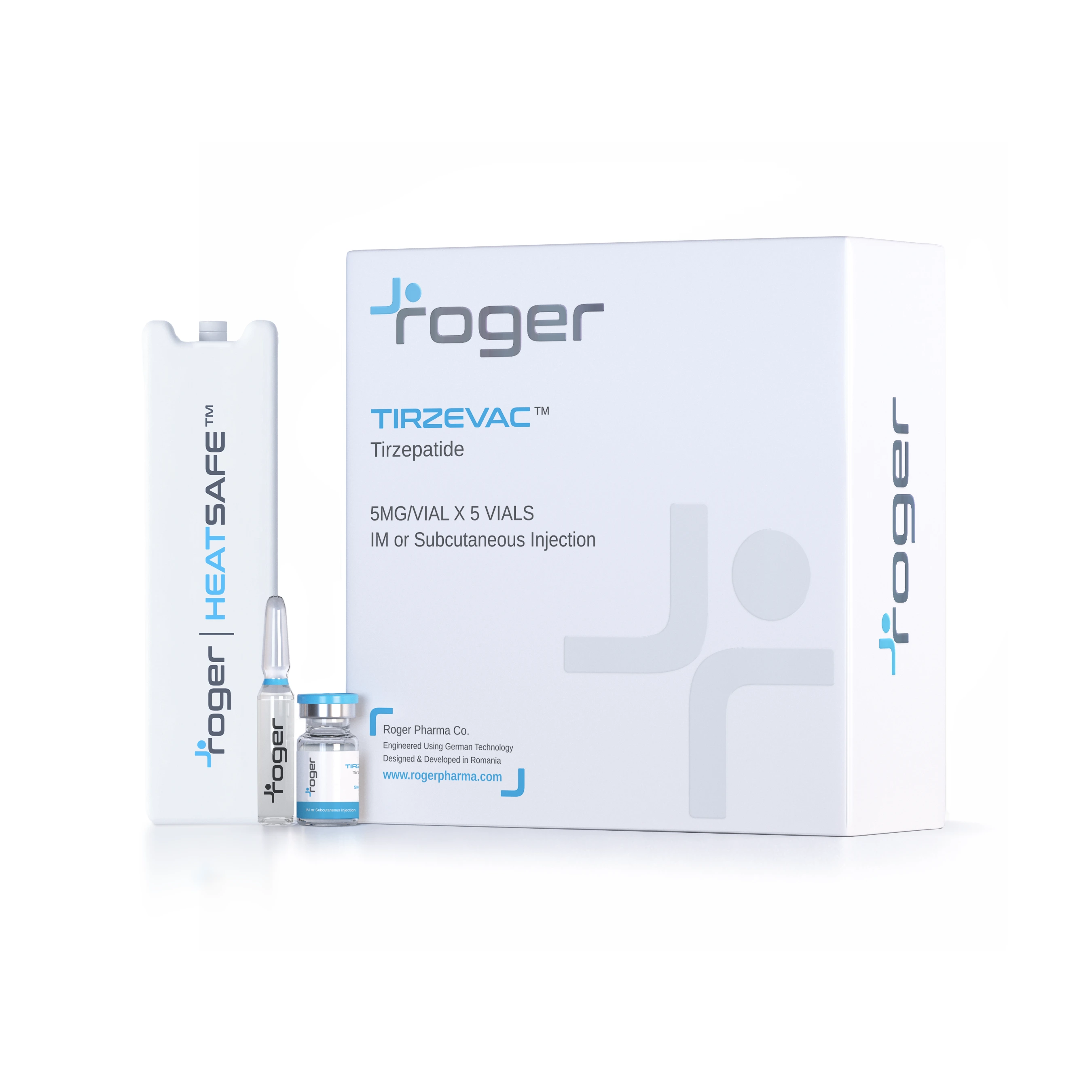 Tirzevac 5mg x 5 vials by Roger Pharma
